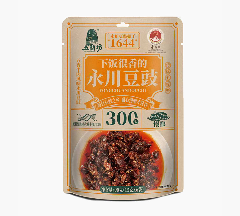 90g立袋五香牛肉风味永川豆豉 (15g×6袋)
