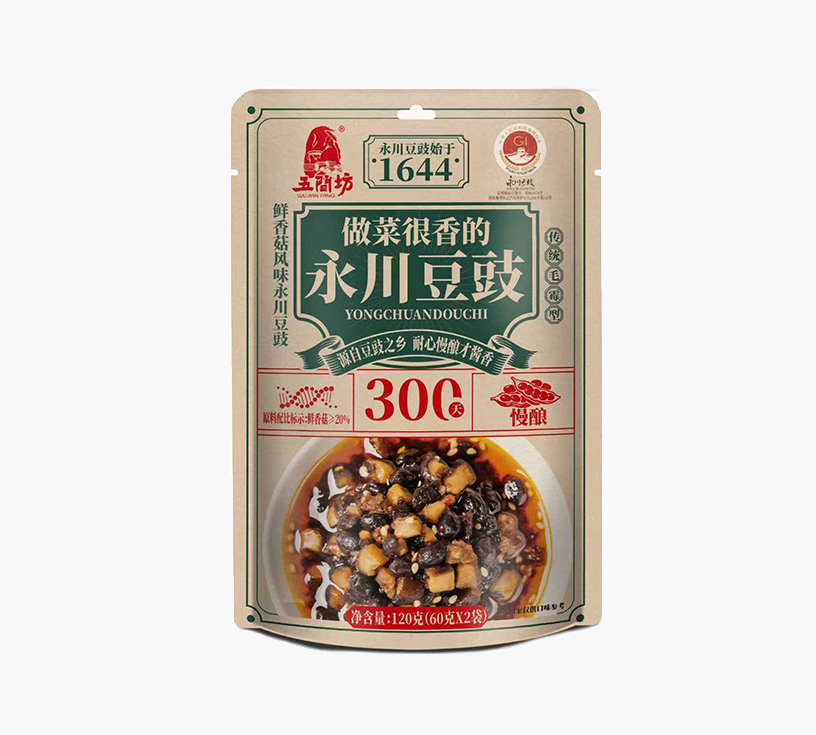 120g立袋香菇风味永川豆豉 (60g×2袋)