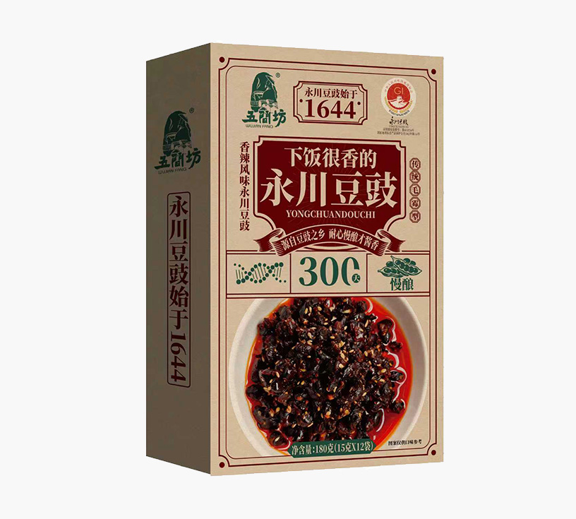 180g盒装香辣风味永川豆豉 (15g×12袋)